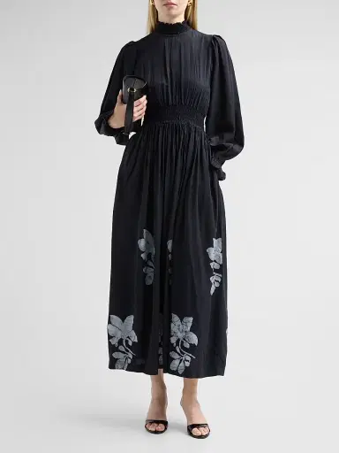 Elisamama Women's Abike Floral Turtleneck Midi-Dress | Thumbnail 2 Elisamama Women's Abike Floral Turtleneck Midi-Dress | Thumbnail 2
