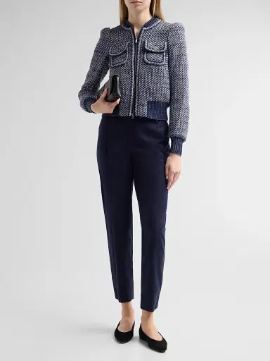 MAISON COMMON Women's Windowpane Stretch-Wool Pants | Thumbnail 2 MAISON COMMON Women's Windowpane Stretch-Wool Pants | Thumbnail 2