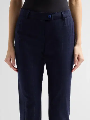 MAISON COMMON Women's Windowpane Stretch-Wool Pants | Thumbnail 5 MAISON COMMON Women's Windowpane Stretch-Wool Pants | Thumbnail 5