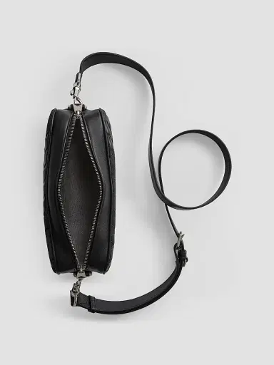 Bottega Veneta Men's Small Intrecciato Leather & Suede Crossbody Camera Bag | Thumbnail 4 Bottega Veneta Men's Small Intrecciato Leather & Suede Crossbody Camera Bag | Thumbnail 4