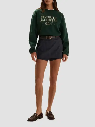 Favorite Daughter Women's The Spencer Pinstriped Skort | Thumbnail 2 Favorite Daughter Women's The Spencer Pinstriped Skort | Thumbnail 2