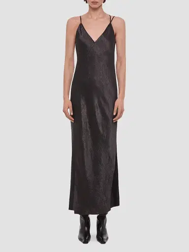 Helmut Lang Women's Crinkled-Effect Midi Slipdress | Thumbnail 2 Helmut Lang Women's Crinkled-Effect Midi Slipdress | Thumbnail 2