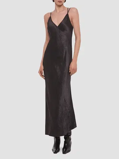Helmut Lang Women's Crinkled-Effect Midi Slipdress | Thumbnail 4 Helmut Lang Women's Crinkled-Effect Midi Slipdress | Thumbnail 4