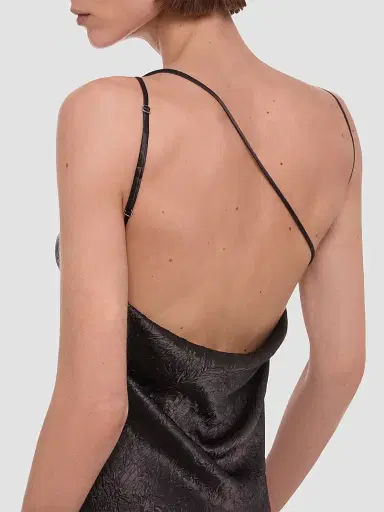 Helmut Lang Women's Crinkled-Effect Midi Slipdress | Thumbnail 5 Helmut Lang Women's Crinkled-Effect Midi Slipdress | Thumbnail 5