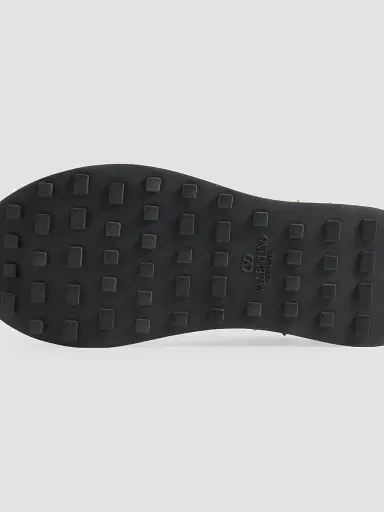 Valentino Garavani Men's Stud Up Sneaker in Leather and Nylon | Thumbnail 3 Valentino Garavani Men's Stud Up Sneaker in Leather and Nylon | Thumbnail 3