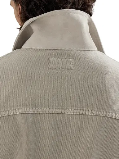 Brunello Cucinelli Men's Garment Dyed Outerwear Jacket in Comfort Cotton Lightweight Denim | Thumbnail 4 Brunello Cucinelli Men's Garment Dyed Outerwear Jacket in Comfort Cotton Lightweight Denim | Thumbnail 4