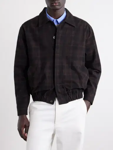 Jeanerica Jean Brown Checked Cotton and Wool-Blend Jacket - Men | Thumbnail 3 Jeanerica Jean Brown Checked Cotton and Wool-Blend Jacket - Men | Thumbnail 3