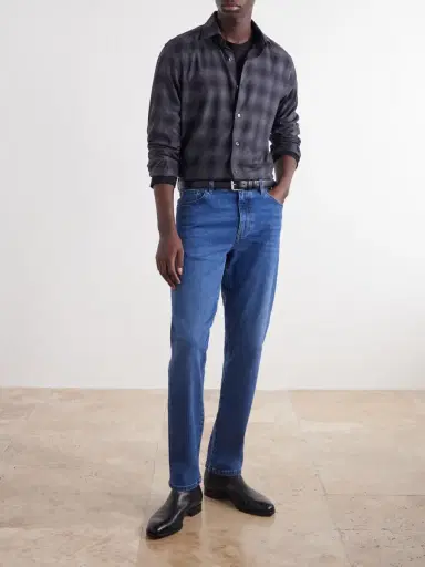 Zegna Roccia Slim-Fit Straight-Leg Jeans - Men | Thumbnail 2 Zegna Roccia Slim-Fit Straight-Leg Jeans - Men | Thumbnail 2