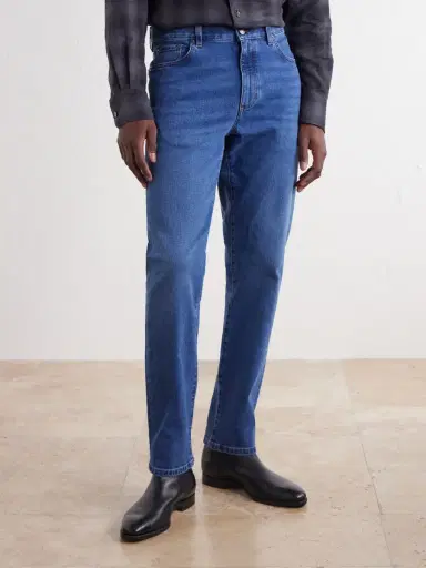 Zegna Roccia Slim-Fit Straight-Leg Jeans - Men | Thumbnail 3 Zegna Roccia Slim-Fit Straight-Leg Jeans - Men | Thumbnail 3