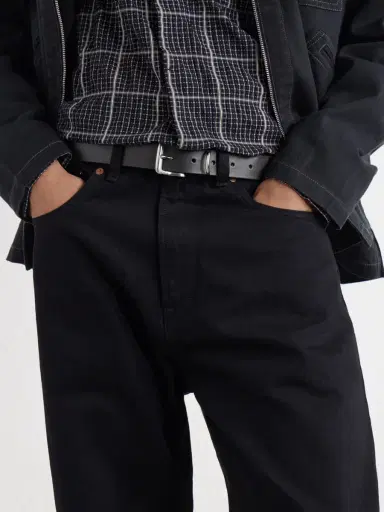 Folk Curve 2.5cm Leather Belt - Men | Thumbnail 2 Folk Curve 2.5cm Leather Belt - Men | Thumbnail 2