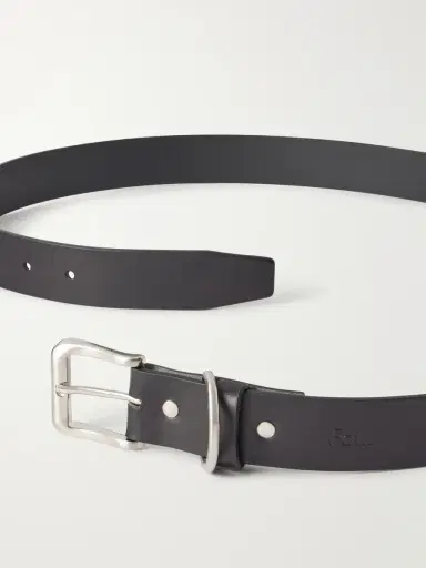 Folk Curve 2.5cm Leather Belt - Men | Thumbnail 3 Folk Curve 2.5cm Leather Belt - Men | Thumbnail 3