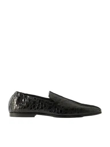 TOTEME Soft Croc-Effect Leather Loafers - Men | Thumbnail 1 TOTEME Soft Croc-Effect Leather Loafers - Men | Thumbnail 1