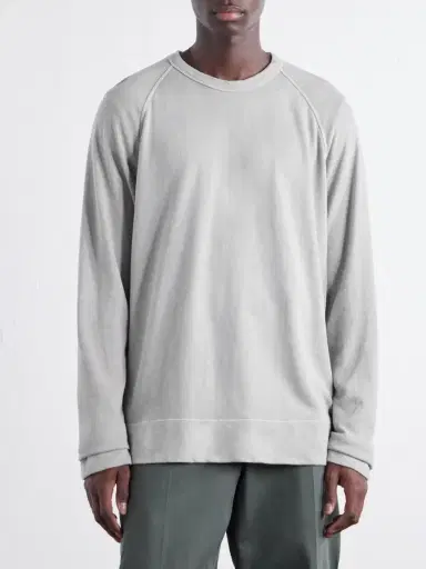 James Perse Garment-Dyed Loopback Supima Cotton-Jersey Sweatshirt - Men | Thumbnail 3 James Perse Garment-Dyed Loopback Supima Cotton-Jersey Sweatshirt - Men | Thumbnail 3