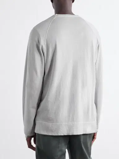 James Perse Garment-Dyed Loopback Supima Cotton-Jersey Sweatshirt - Men | Thumbnail 4 James Perse Garment-Dyed Loopback Supima Cotton-Jersey Sweatshirt - Men | Thumbnail 4