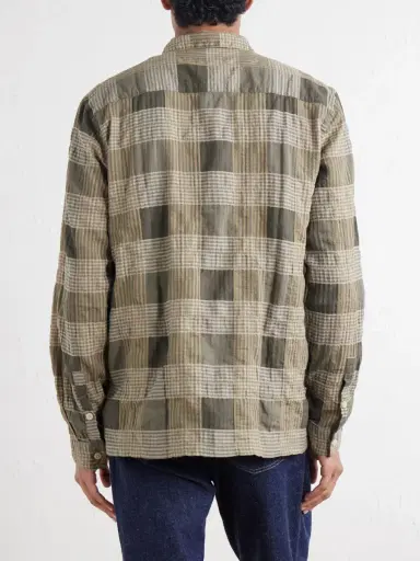 Folk Patch Checked Cotton-Blend Seersucker Shirt - Men | Thumbnail 4 Folk Patch Checked Cotton-Blend Seersucker Shirt - Men | Thumbnail 4