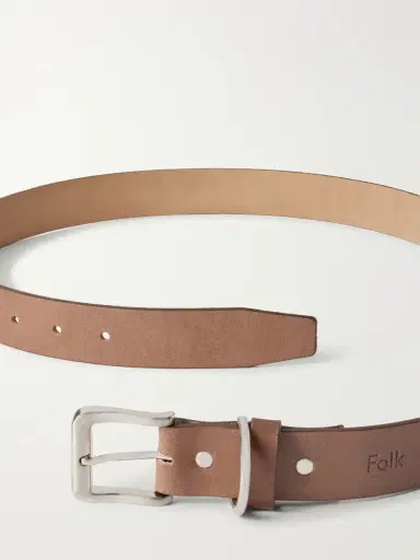 Folk Curve 2.5cm Leather Belt - Men | Thumbnail 3 Folk Curve 2.5cm Leather Belt - Men | Thumbnail 3