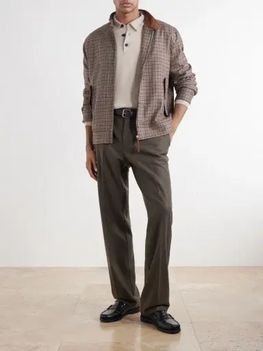 Sunspel Straight-Leg Wool Brushed Trousers - Men | Thumbnail 2 Sunspel Straight-Leg Wool Brushed Trousers - Men | Thumbnail 2