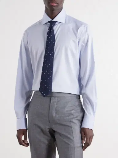Zegna Cotton-Blend Twill Shirt - Men | Thumbnail 3 Zegna Cotton-Blend Twill Shirt - Men | Thumbnail 3