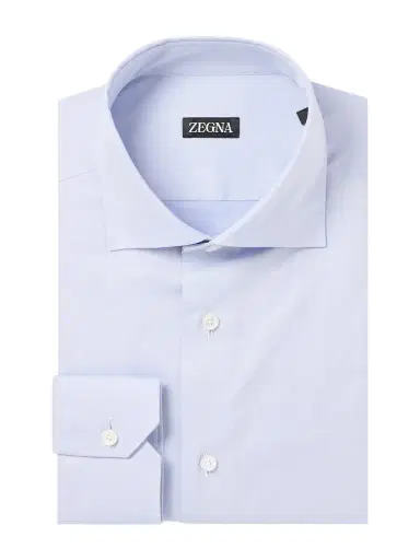 Zegna Cotton-Blend Twill Shirt - Men | Thumbnail 1 Zegna Cotton-Blend Twill Shirt - Men | Thumbnail 1
