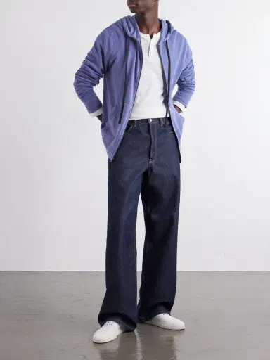 James Perse Supima Cotton-Jersey Zip-Up Hoodie - Men | Thumbnail 2 James Perse Supima Cotton-Jersey Zip-Up Hoodie - Men | Thumbnail 2