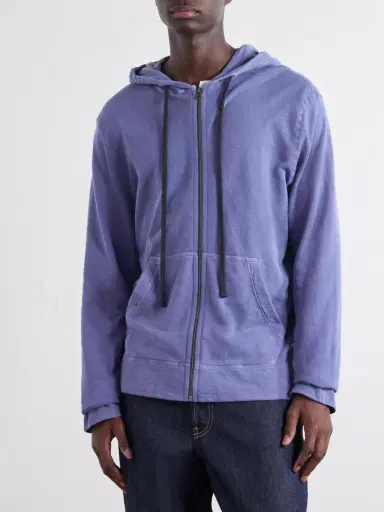 James Perse Supima Cotton-Jersey Zip-Up Hoodie - Men | Thumbnail 3 James Perse Supima Cotton-Jersey Zip-Up Hoodie - Men | Thumbnail 3