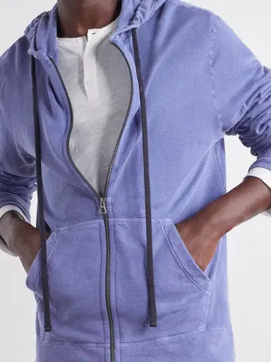 James Perse Supima Cotton-Jersey Zip-Up Hoodie - Men | Thumbnail 5 James Perse Supima Cotton-Jersey Zip-Up Hoodie - Men | Thumbnail 5