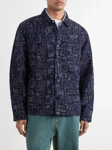 Folk Assembly Jacquard Cotton-Blend Jacket - Men | Thumbnail 3 Folk Assembly Jacquard Cotton-Blend Jacket - Men | Thumbnail 3