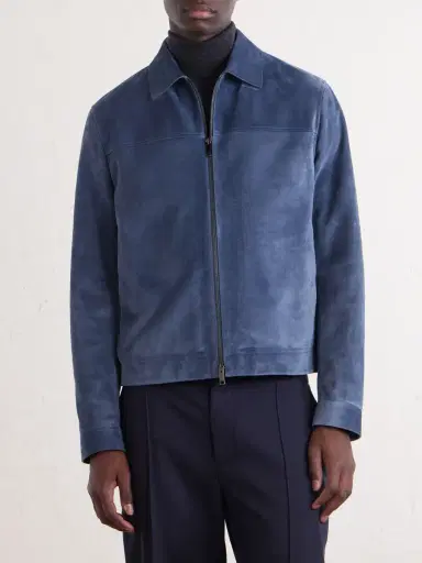 Zegna Suede Blouson Jacket - Men | Thumbnail 3 Zegna Suede Blouson Jacket - Men | Thumbnail 3