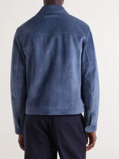 Zegna Suede Blouson Jacket - Men | Thumbnail 4 Zegna Suede Blouson Jacket - Men | Thumbnail 4