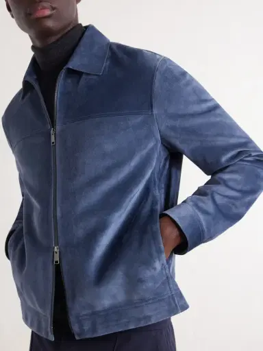 Zegna Suede Blouson Jacket - Men | Thumbnail 5 Zegna Suede Blouson Jacket - Men | Thumbnail 5