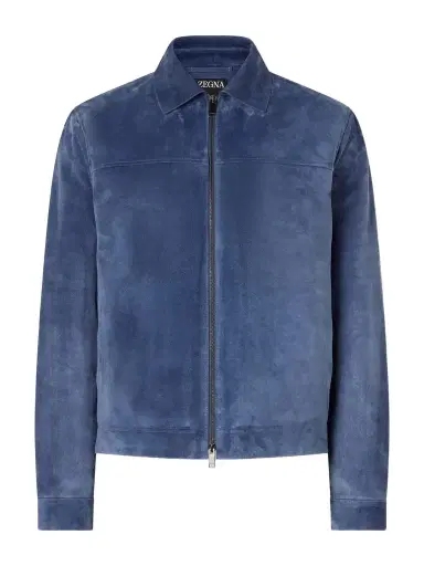 Zegna Suede Blouson Jacket - Men | Thumbnail 1 Zegna Suede Blouson Jacket - Men | Thumbnail 1
