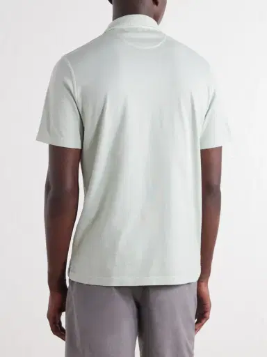 FEDELI Cotton-Jersey Polo Shirt - Men | Thumbnail 4 FEDELI Cotton-Jersey Polo Shirt - Men | Thumbnail 4
