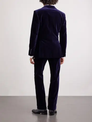 Tom Ford Atticus Slim-Fit Cotton-Blend Velvet Blazer - Men | Thumbnail 4 Tom Ford Atticus Slim-Fit Cotton-Blend Velvet Blazer - Men | Thumbnail 4