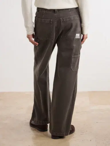 A.P.C. Dan Carpenter Wide-Leg Cotton-Canvas Trousers - Men | Thumbnail 4 A.P.C. Dan Carpenter Wide-Leg Cotton-Canvas Trousers - Men | Thumbnail 4