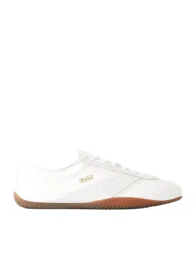 Polo Ralph Lauren Racer Suede-Trimmed Leather Sneakers - Men | Thumbnail 1 Polo Ralph Lauren Racer Suede-Trimmed Leather Sneakers - Men | Thumbnail 1