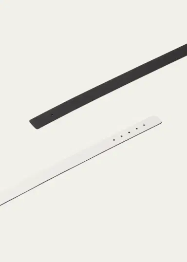 Prada Men's Reversible Saffiano Leather Belt Strap | Thumbnail 3 Prada Men's Reversible Saffiano Leather Belt Strap | Thumbnail 3