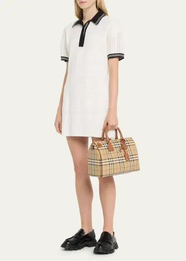Burberry Check Large Bowling Top-Handle Bag | Thumbnail 5 Burberry Check Large Bowling Top-Handle Bag | Thumbnail 5