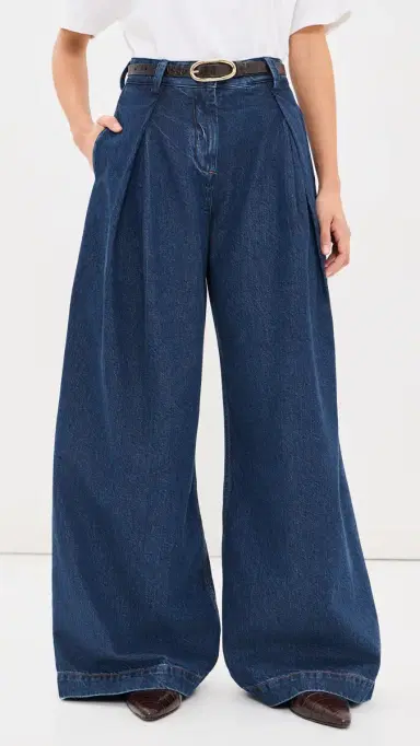 Favorite Daughter The Denim Pleats For Days Pants | Thumbnail 3 Favorite Daughter The Denim Pleats For Days Pants | Thumbnail 3