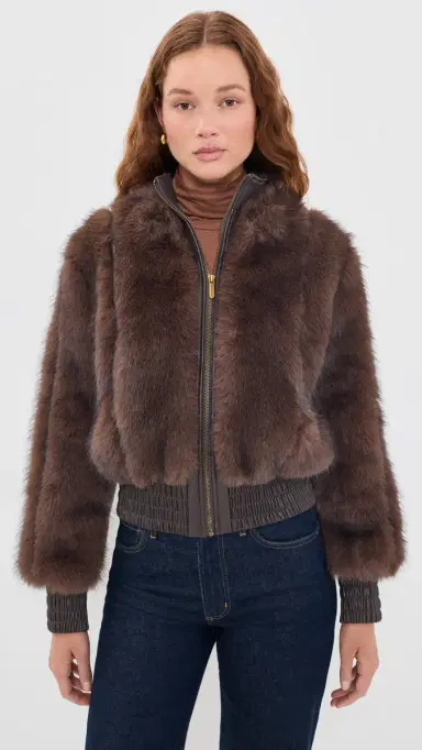 Zimmermann Valiant Faux Fur Bomber Jacket | Thumbnail 2 Zimmermann Valiant Faux Fur Bomber Jacket | Thumbnail 2