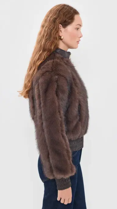 Zimmermann Valiant Faux Fur Bomber Jacket | Thumbnail 4 Zimmermann Valiant Faux Fur Bomber Jacket | Thumbnail 4