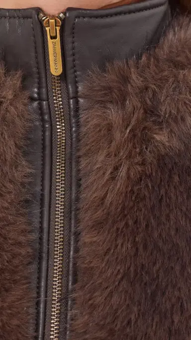 Zimmermann Valiant Faux Fur Bomber Jacket | Thumbnail 6 Zimmermann Valiant Faux Fur Bomber Jacket | Thumbnail 6