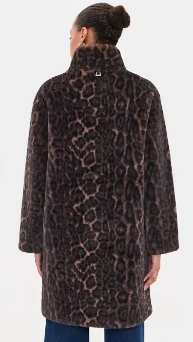 Apparis Blair Leopard Coat | Thumbnail 3 Apparis Blair Leopard Coat | Thumbnail 3