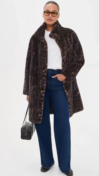 Apparis Blair Leopard Coat | Thumbnail 5 Apparis Blair Leopard Coat | Thumbnail 5