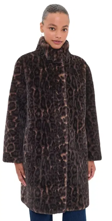 Apparis Blair Leopard Coat | Thumbnail 1 Apparis Blair Leopard Coat | Thumbnail 1