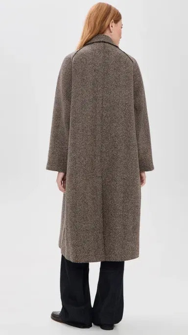 Harris Wharf London Balmacaan Patterned Cashmere Blend Jacket | Thumbnail 3 Harris Wharf London Balmacaan Patterned Cashmere Blend Jacket | Thumbnail 3