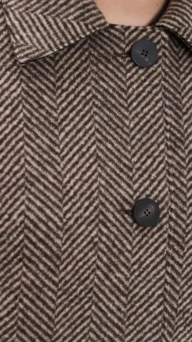 Harris Wharf London Balmacaan Patterned Cashmere Blend Jacket | Thumbnail 6 Harris Wharf London Balmacaan Patterned Cashmere Blend Jacket | Thumbnail 6