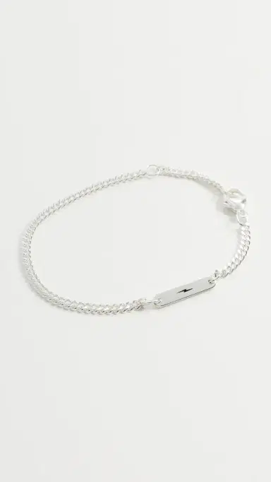 Shinola Sterling Silver Gauge Chain Bracelet 3mm | Thumbnail 2 Shinola Sterling Silver Gauge Chain Bracelet 3mm | Thumbnail 2