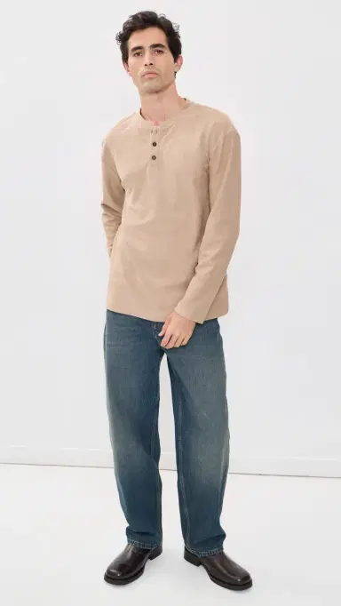Rhythm Vintage Terry Long Sleeve Henley | Thumbnail 5 Rhythm Vintage Terry Long Sleeve Henley | Thumbnail 5