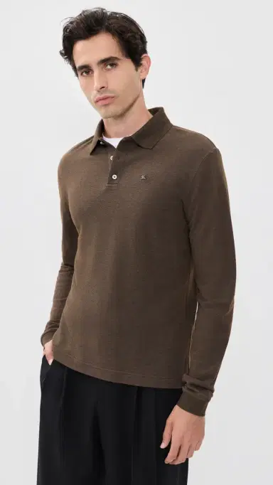 Burberry Evan Relaxed Long Sleeve Polo | Thumbnail 2 Burberry Evan Relaxed Long Sleeve Polo | Thumbnail 2