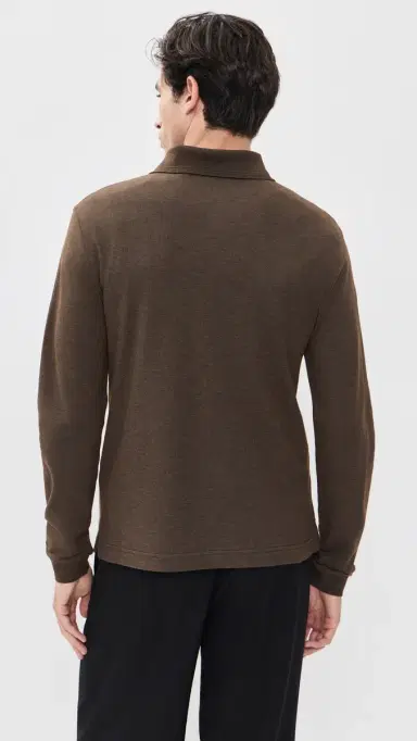 Burberry Evan Relaxed Long Sleeve Polo | Thumbnail 3 Burberry Evan Relaxed Long Sleeve Polo | Thumbnail 3